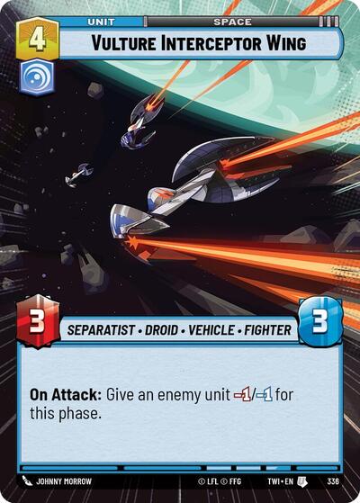 Vulture Interceptor Wing (Hyperspace) (Twilight of the Republic) Near Mint Foil