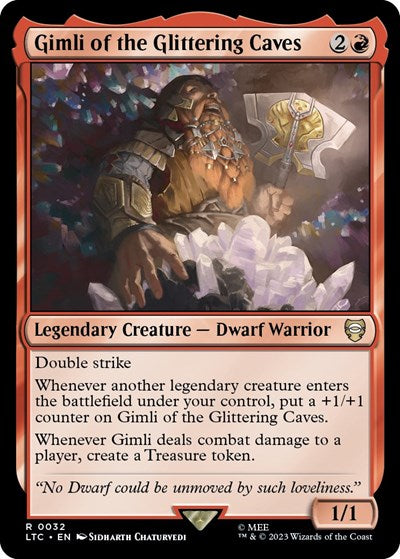 Gimli of the Glittering Caves (Commander: The Lord of the Rings: Tales of Middle-earth) Medium Play