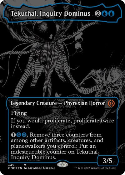 Tekuthal, Inquiry Dominus (Oil Slick Raised Foil) (Phyrexia: All Will Be One) Near Mint Foil