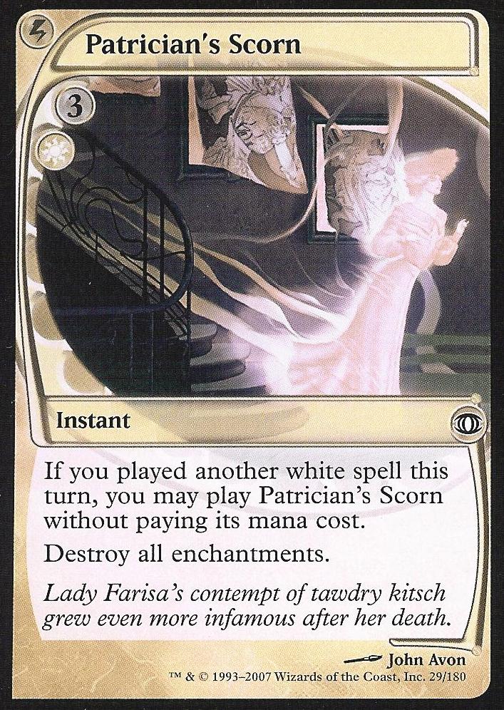 Patrician's Scorn (Futuresight) Heavy Play Foil
