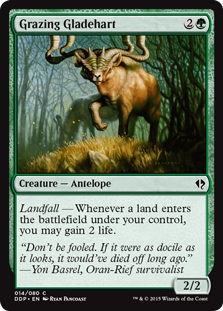 Grazing Gladehart (Duel Decks: Zendikar vs Eldrazi) Light Play
