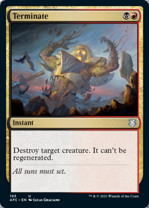 Terminate (Commander 2021 Forgotten Realms) Near Mint