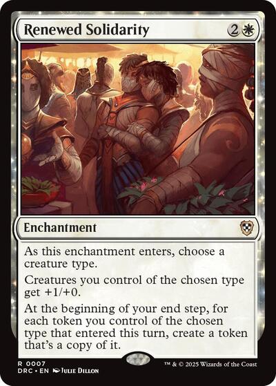 Renewed Solidarity (Commander: Aetherdrift) Light Play