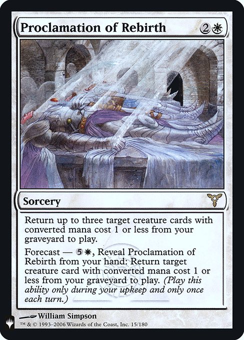 Proclamation of Rebirth (Mystery Booster Retail Edition Foils) Medium Play Foil