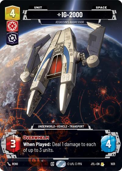IG-2000 Assassin's Aggressor (Prestige) (Jump to Lightspeed) Near Mint