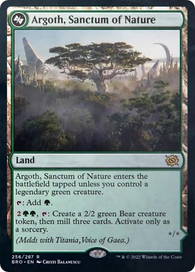 Argoth, Sanctum of Nature (The Brothers' War) Near Mint Foil
