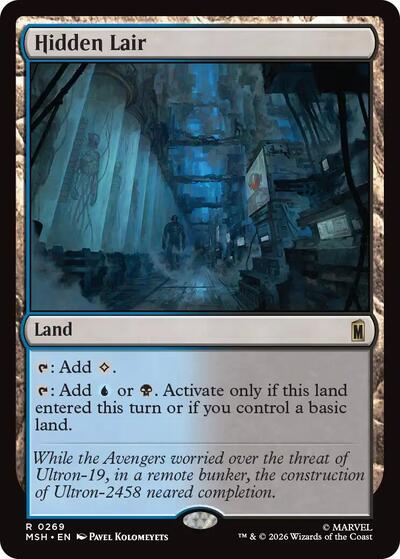 Hidden Lair (Marvel Super Heroes) Light Play Foil