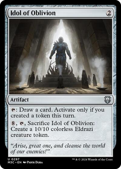 Idol of Oblivion (Ripple Foil) (Commander: Modern Horizons 3) Light Play Foil