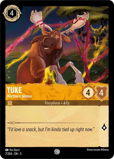 Tuke - Northern Moose (Shimmering Skies) Near Mint Cold Foil