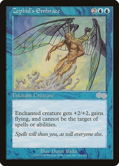 Zephid's Embrace (Urza's Saga) Light Play