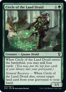 Circle of the Land Druid (Commander Legends: Battle for Baldur's Gate) Near Mint Foil