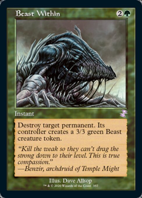 Beast Within (Time Spiral Remastered) Medium Play Foil