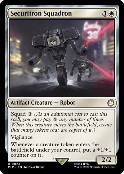 Securitron Squadron (Universes Beyond: Fallout) Light Play Foil