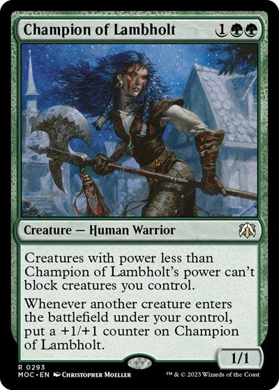 Champion of Lambholt (Commander: March of the Machine) Damaged / Poor
