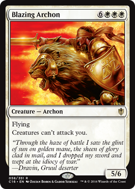 Blazing Archon (Commander 2016 Edition) Light Play