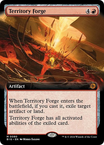 Territory Forge (Extended Art) (Outlaws of Thunder Junction: The Big Score) Near Mint Foil