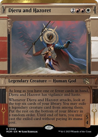 Djeru and Hazoret (Showcase) (March of the Machine) Near Mint Foil