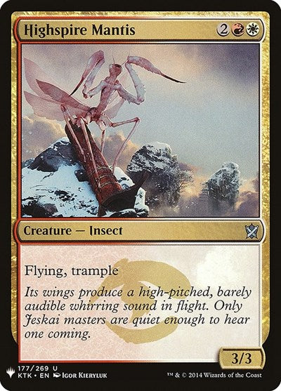 Highspire Mantis (Mystery Booster) Near Mint