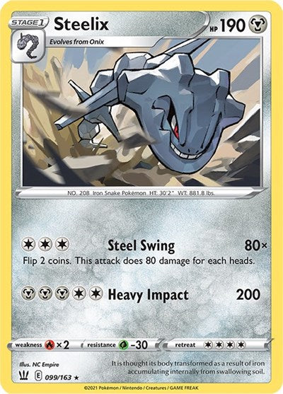 Steelix (SWSH05: Battle Styles) Light Play Holofoil