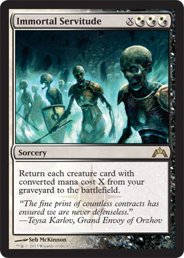 Immortal Servitude (Gatecrash) Light Play Foil
