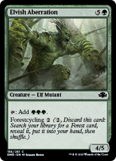 Elvish Aberration (Dominaria Remastered) Medium Play Foil