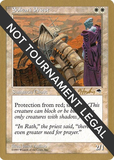Soltari Priest - 1998 Brian Hacker (TMP) (World Championship Decks) Light Play
