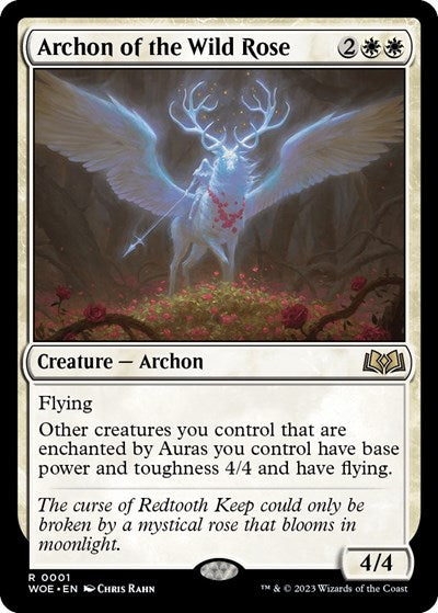Archon of the Wild Rose (Wilds of Eldraine) Light Play Foil