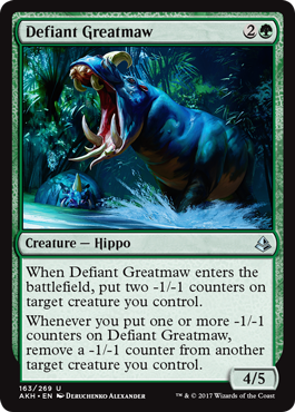 Defiant Greatmaw (Amonkhet) Light Play