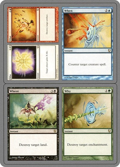 Who / What / When / Where / Why (Unhinged) Medium Play Foil