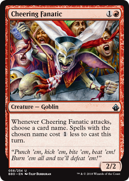 Cheering Fanatic (Battlebond) Near Mint Foil