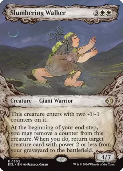 Slumbering Walker (Showcase) (Lorwyn Eclipsed) Light Play