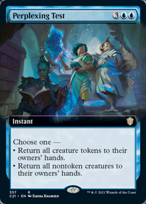 Perplexing Test (Extended Art) (Commander 2021 Strixhaven) Light Play