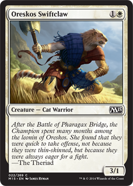 Oreskos Swiftclaw (Magic 2015 Core Set) Light Play Foil