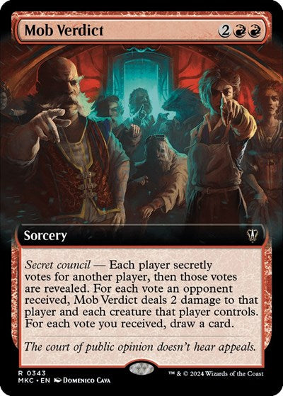 Mob Verdict (Extended Art) (Commander: Murders at Karlov Manor) Near Mint