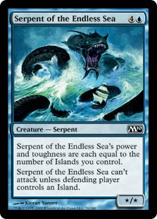 Serpent of the Endless Sea (Magic 2010 Core Set) Medium Play
