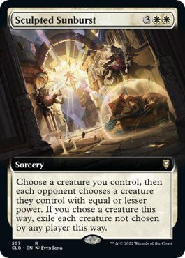 Sculpted Sunburst (Extended Art) (Commander Legends: Battle for Baldur's Gate) Light Play Foil