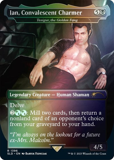 Ian, Convalescent Charmer - Tasigur, the Golden Fang (Rainbow Foil) (Secret Lair) Light Play Foil