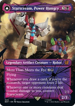 Starscream, Power Hungry (Shattered Glass) (Universes Beyond: Transformers) Near Mint Foil