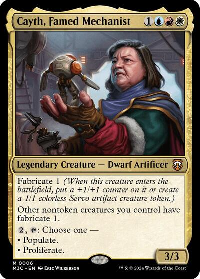 Cayth, Famed Mechanist (Commander: Modern Horizons 3) Light Play Foil