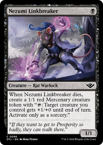 Nezumi Linebreaker (Outlaws of Thunder Junction) Near Mint Foil