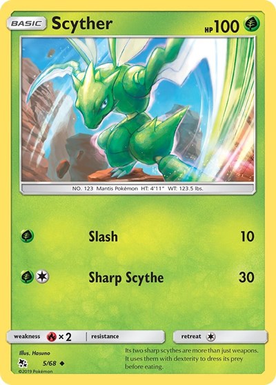 Scyther (Hidden Fates) Near Mint Reverse Holofoil