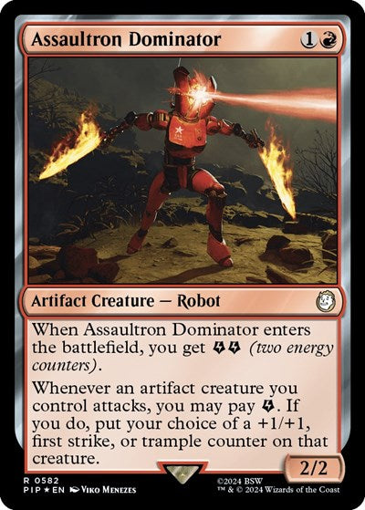 Assaultron Dominator (Surge Foil) (Universes Beyond: Fallout) Near Mint Foil