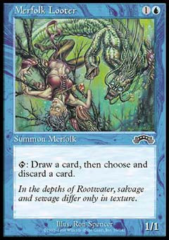Merfolk Looter (Exodus) Light Play