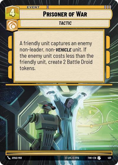 Prisoner of War (Hyperspace) (Twilight of the Republic) Near Mint Foil