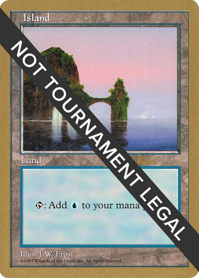 Island (425) - 1997 Janosch Kuhn (5ED) (World Championship Decks) Light Play