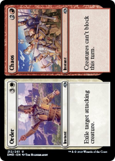 Order / Chaos (Dominaria Remastered) Light Play Foil