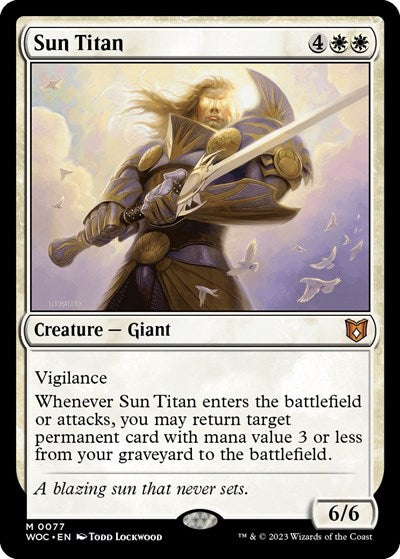 Sun Titan (Commander: Wilds of Eldraine) Near Mint