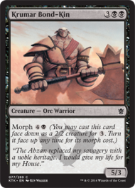 Krumar Bond-Kin (Khans of Tarkir) Medium Play Foil