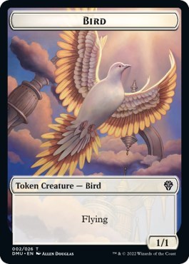 Bird (002) / Dragon Double-sided Token (Promos: 30th Anniversary Promos) Light Play Foil