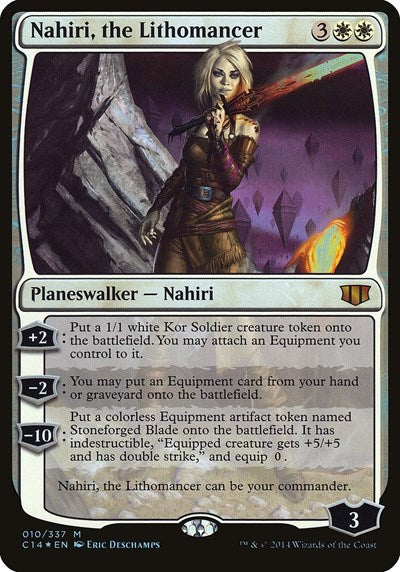 Nahiri, the Lithomancer (Commander 2014) (Oversize Cards) Near Mint Foil